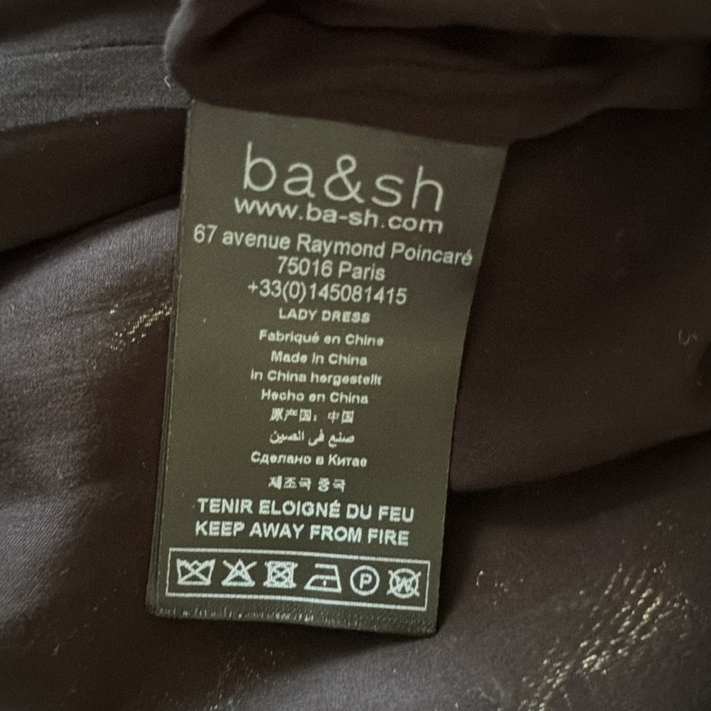 NWOT Ba+Sh Chiba gold mini dress, size M - Picture 14 of 15